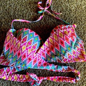 Victoria’s Secret The Wrap Halter Swim Top 34 DD